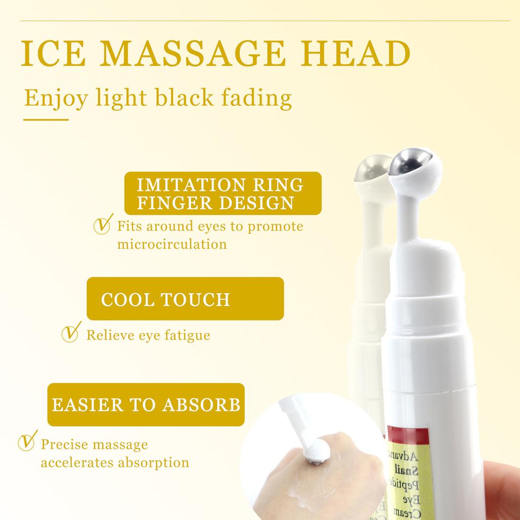 Peptide Eye With 73.7% Mucin And Niacinamide, For Dark Circles And Puffiness, Reduces Wrinkles And Fine Lines 17ml