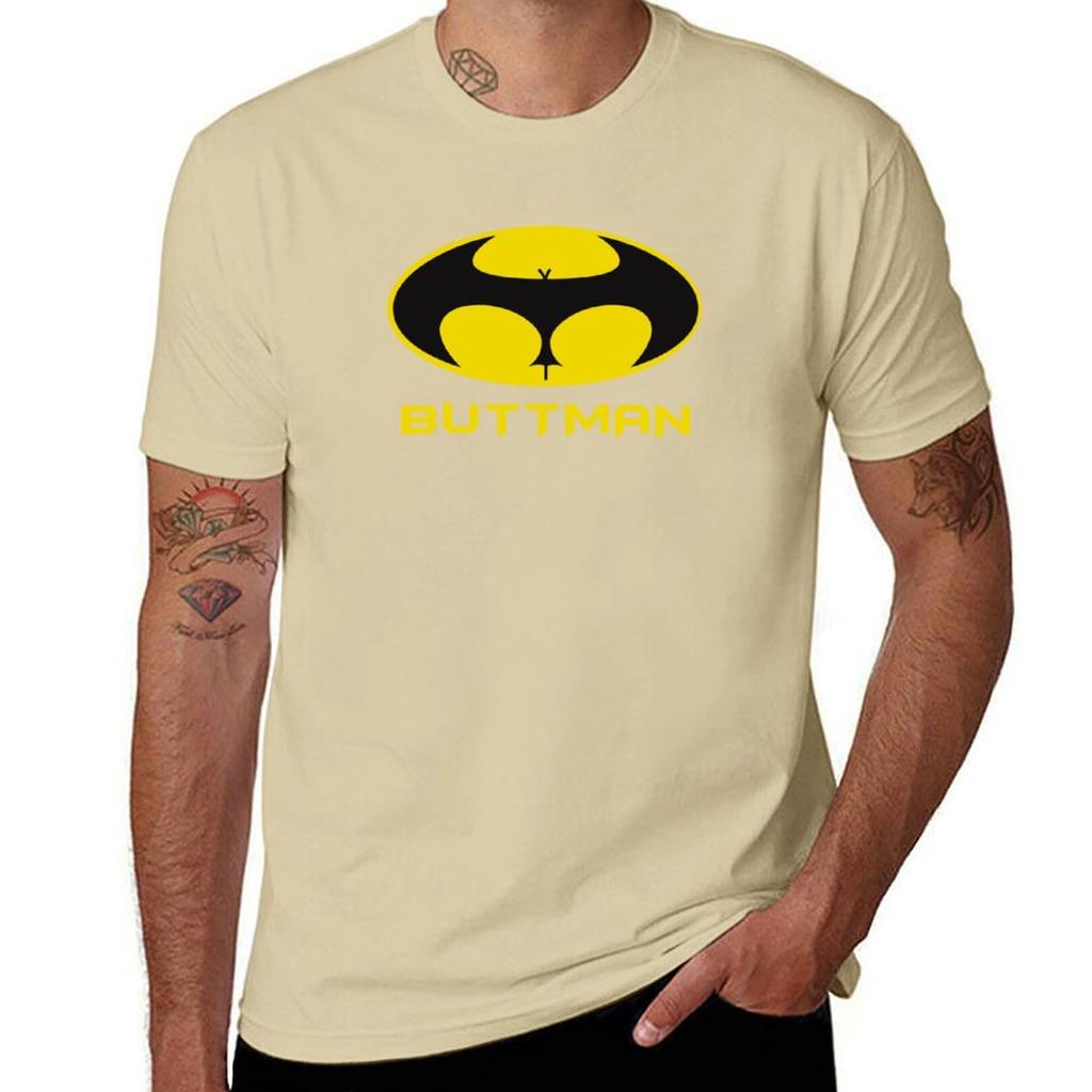 BUTTMAN T-Shirt Graphics Plus Size Tops Customs Design Your Own Black T Shirts for Men