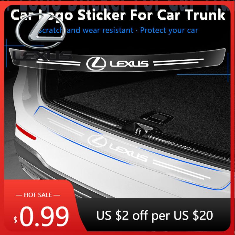 SKIA7 Interior Stickers 1Pcs Transparent Car Trunk Badge Protective Sticker Auto Goods For Lexus GX460 CT200H ES Fsport GS GX IS LS LX
