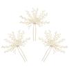 Pearl Flower Hairpin for Aesthetic Bridal Updos and Seaside Weddings