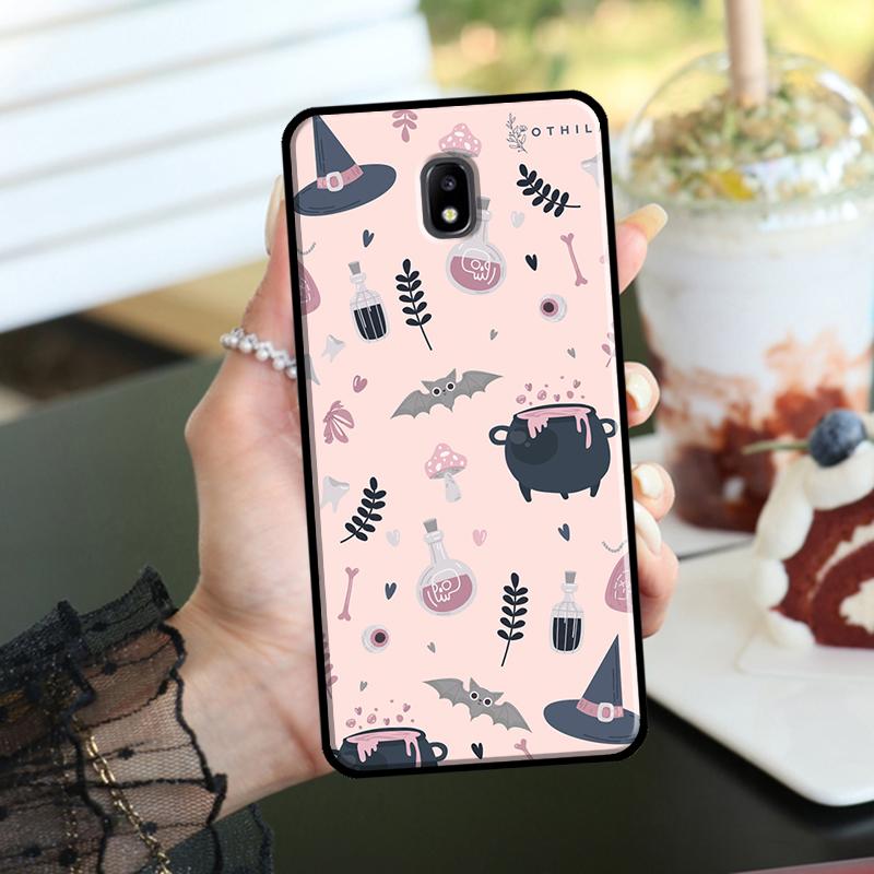 Pink Cat Skull Sorceress Witch Case For Samsung Galaxy M52 M32 M12 M16 M14 M54 M13 M33 M53 M56 M36 M31 M11 M35 M55 M15 M06