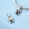 Copper Owl FiendS Gaze Blue Evil DemonS Eyed Pendants Charms Fits Genuine Charms Bracelet Women DoItYourself Jewellery Gifts