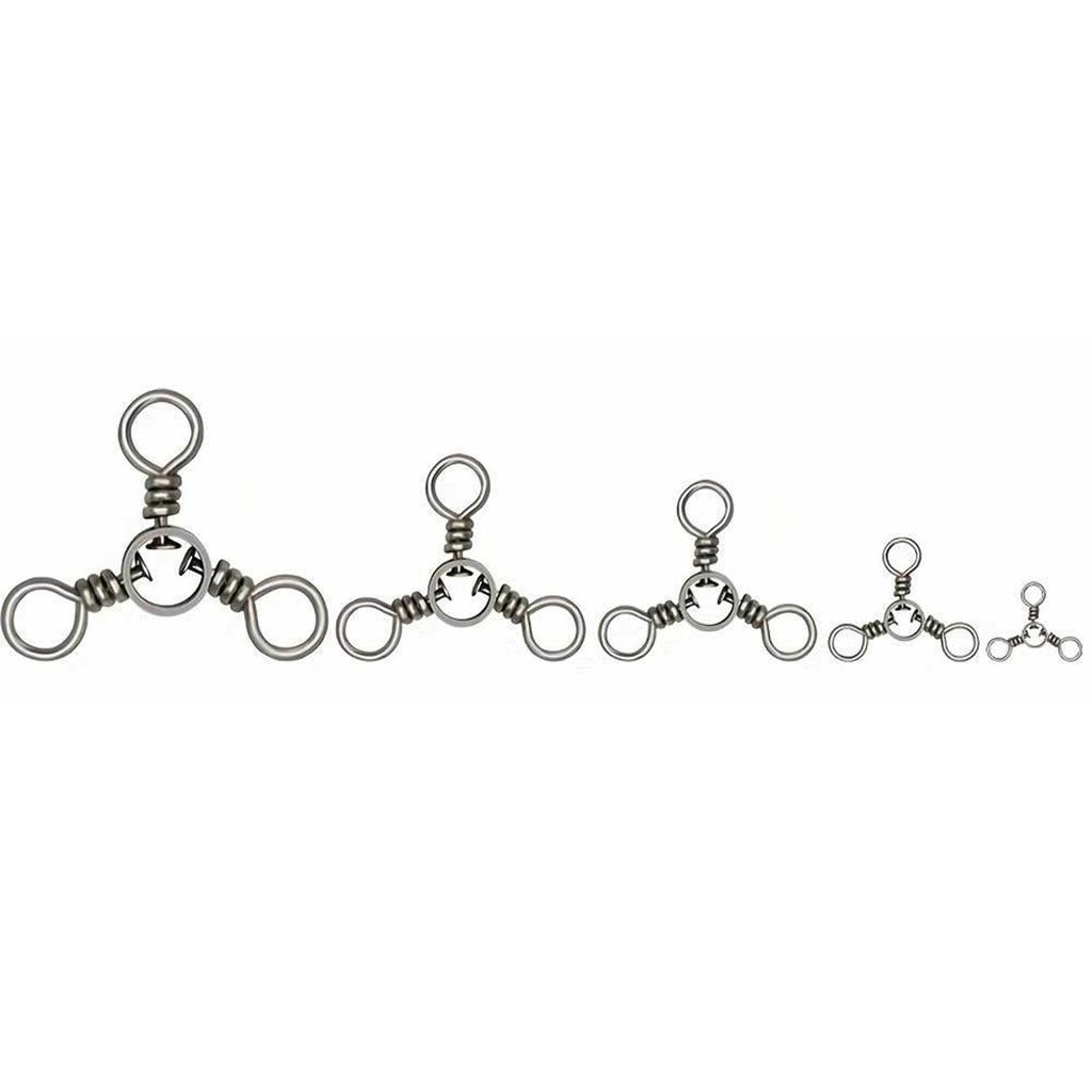 Fishing Tackle Accessories Fishing Connector Swivels Crossline Swivels Trolling Line Connector 3 Way Fishing Swivels