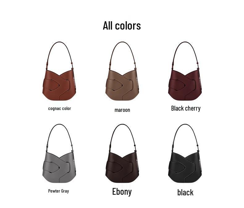 Bo Ling'en Cowhide Knitted Crossbody Shoulder Bag - High-End Women's Underarm Niche Design Handbag