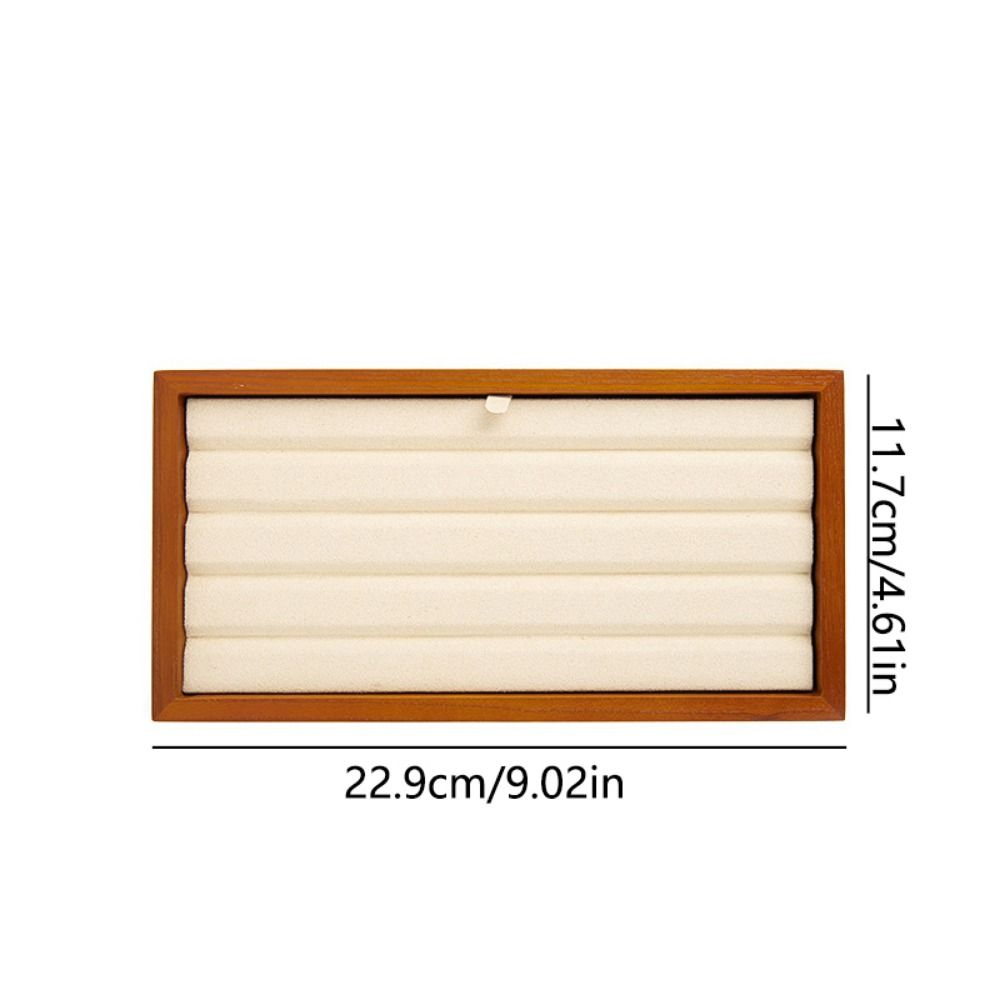 Stackable Flat Jewelry Tray Microfiber Valet Beads Storage Board Jewelry Display Props  Rings