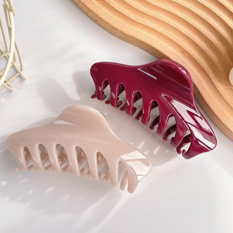 Acrylic Larg Hair Claw for Women 11.8cm Strong Grip Hair Clip Crab Claw Elegant Hairpin Hair Accessory for Updos Gifts