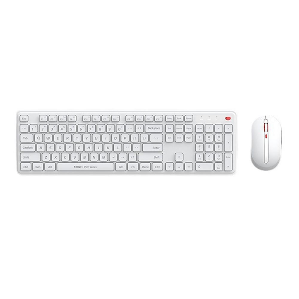 MIIIW Wireless Keyboard and Mice Combo 2.4G 104Keys FullSize Keyboard with 3 Moving Speeds