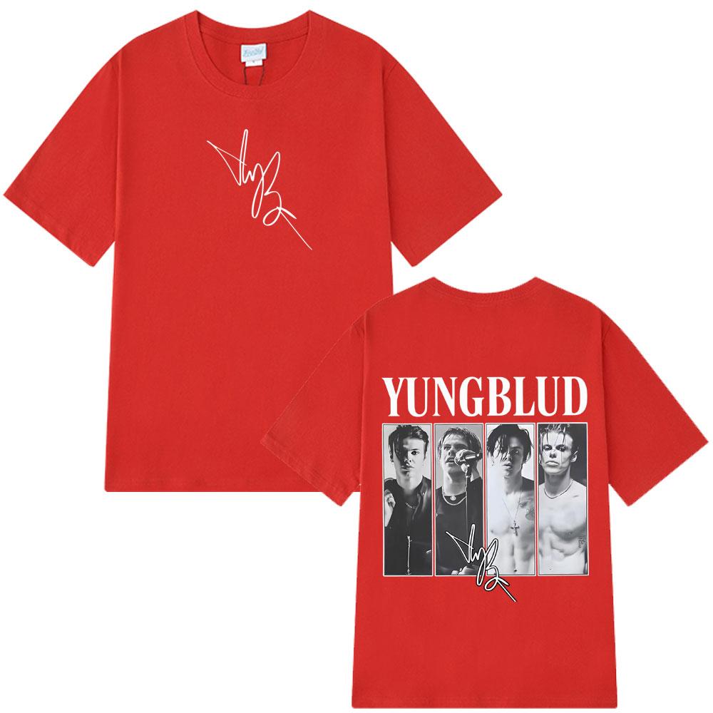 IDOLS Tour 2025 Yungblud Signature Grafik Vintage T-Shirt Herren Damen Punk Rock T-Shirts Locker Baumwolle Hip-Hop T-shirts Streetwear