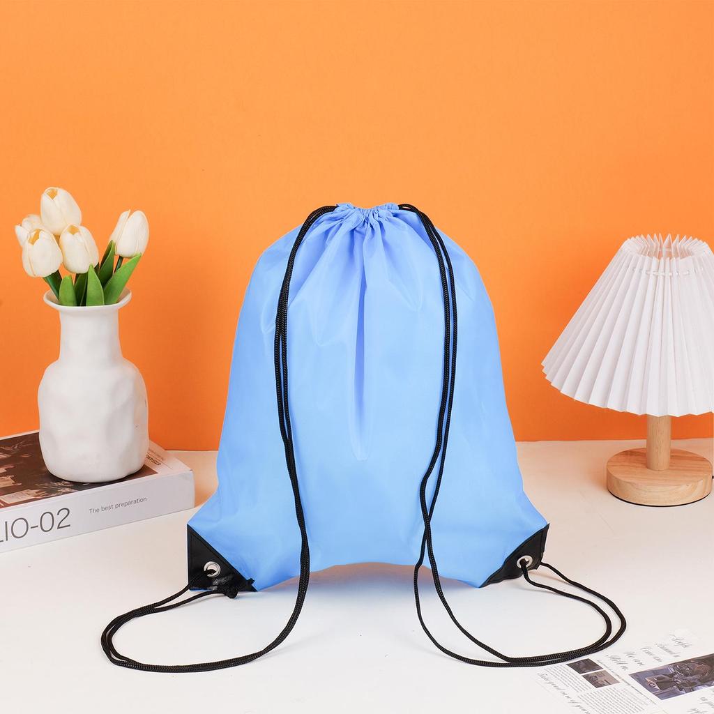 Waterproof 210D Polyester Drawstring Sports Backpack with Custom Logo