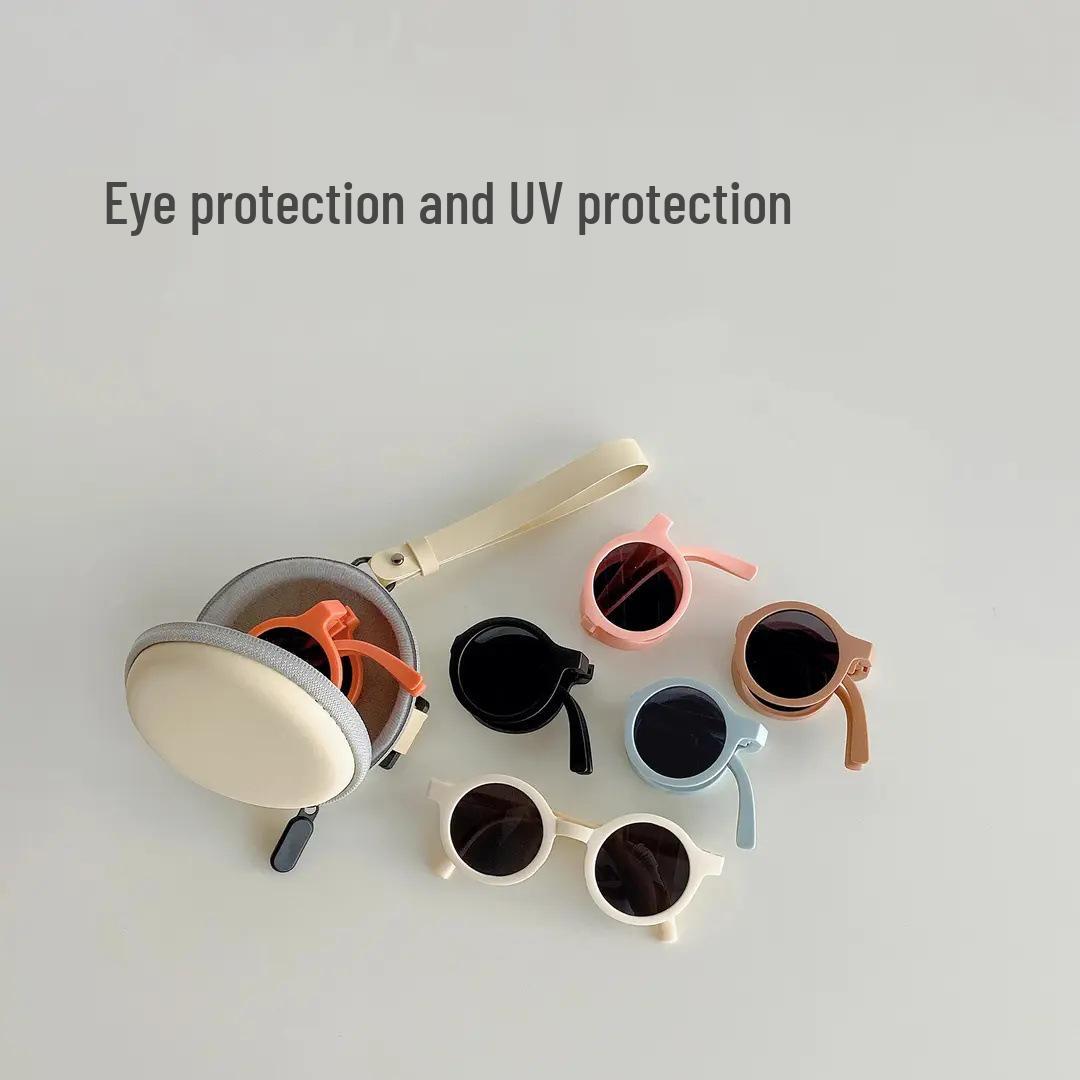 

Newcomer Exclusive: Foldable Anti-UV Children s Sunglasses for Boys Foldable Sunglasses [Random Color] 2-Pack
