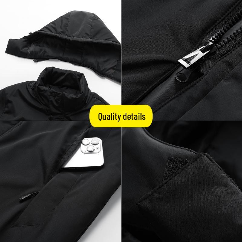 Huolihuomian 3-in-1 Sports Cotton Coat with Removable Liner - Long Style Chinese Team Overcoat