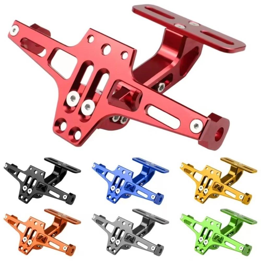 Adjustable License Plate Bracket Aluminum Zinc Zinc Alloy Turn Signal LED Lamp Holder Motorbike Parts