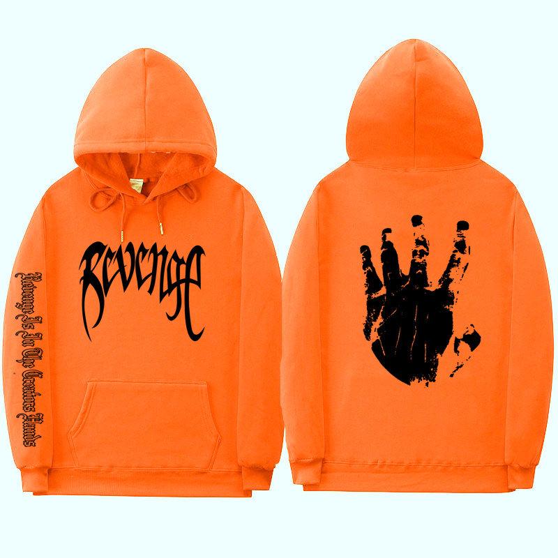 Xxxtentacion Unisex Gewickelte Bündchen Streetwear Revenge Hoodie Sweatshirt