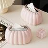 UFORU Minimalist Solid Color Tissue Box Smooth Surface Easy Clean for Home Office Bathroom Living Room