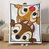 1pc Chippy & Nibbles Throw Blanket Cozy Home Decor for Couch, Bed, Travel