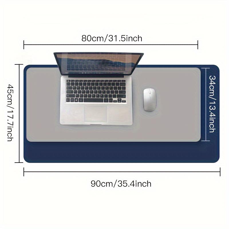 Large-Scale Faux Leather Mouse Pad - Waterproof, Stain-Resistant, Non-Slip Desk Mat for Office & Home Use, Dual-Sided Writing Surface