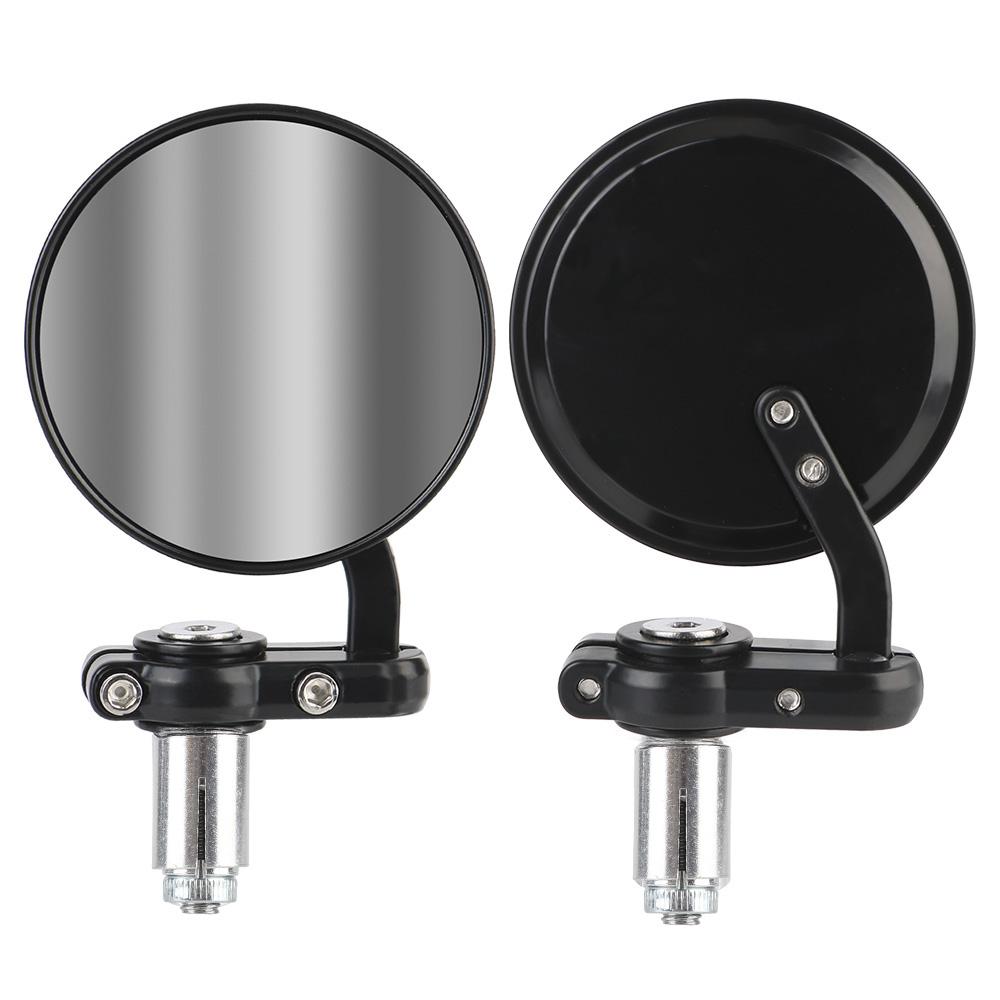 Motorsykkelspeil 22mm Universalhåndtaksendemontering Baksidespeil 2stk Motorsykkeltilbehør