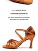 Silk Professional Latin Dance Shoes for Adults - Soft Sole, Medium High Heel, Ideal for Competition and Practice