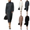 Lässiges Damen-Rollkragenpulloverkleid für bequemen Alltagsgebrauch