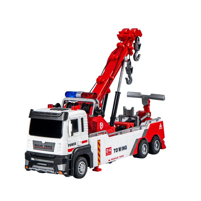 Childrens Trailer Clearing And Rescue Vehicle Toy Car With Light And Sound For Kids Learning And Play