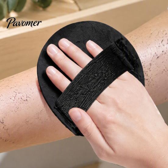Soft Rubber Body Scrubbers Exfoliating Bath Scrubber Glove with Strap, Ergonomic Deep Skin Cleansing Shower Portable for Gym Mitt, Lightweight