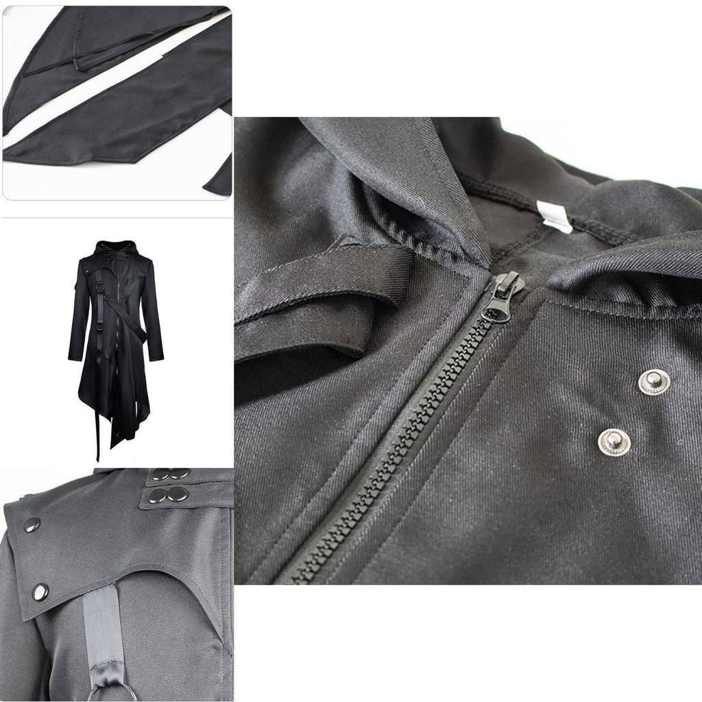 Elegant Gothic Swallow-tail Coat For Men Perfect Cosplay Costume Halloween Uniform