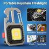 Keychain Work Light, Rechargeable Torch Led Super Bright with 7 Lights Modes With Screwdriver Bottle Opener for Outdoor Hiking