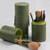 Waterproof Makeup Brush Bucket PU Leather Makeup Brush Organizer