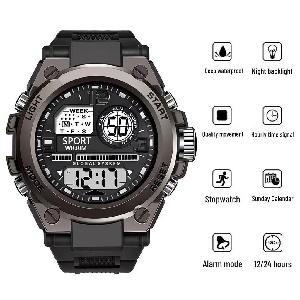 Unisex Shockproof Luminous Outdoor Sports Watch 1809