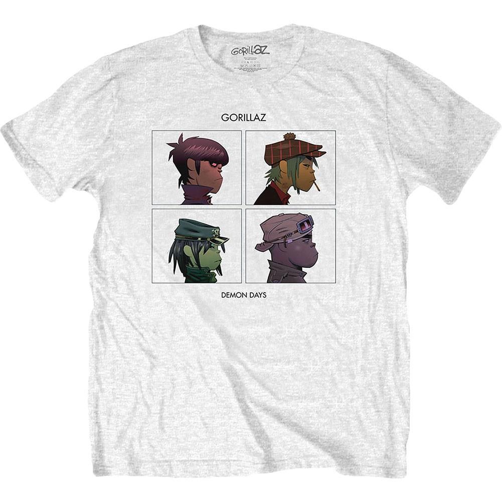 Men s Gorillaz Demon Days Slim Fit T-shirt Medium White XL
