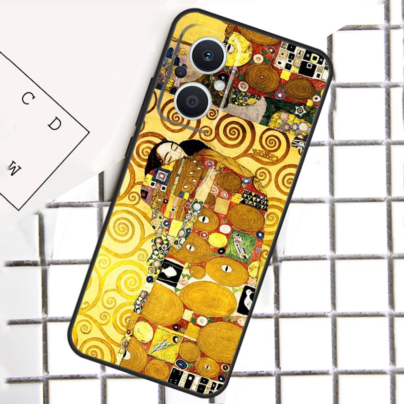 Starry Night Klimt Kiss Phone Case For OPPO Reno 7 8 Lite 8T 10 11 12 13 14 Pro 14F OPPO Find X9 X8 X6 X5 Pro Cover