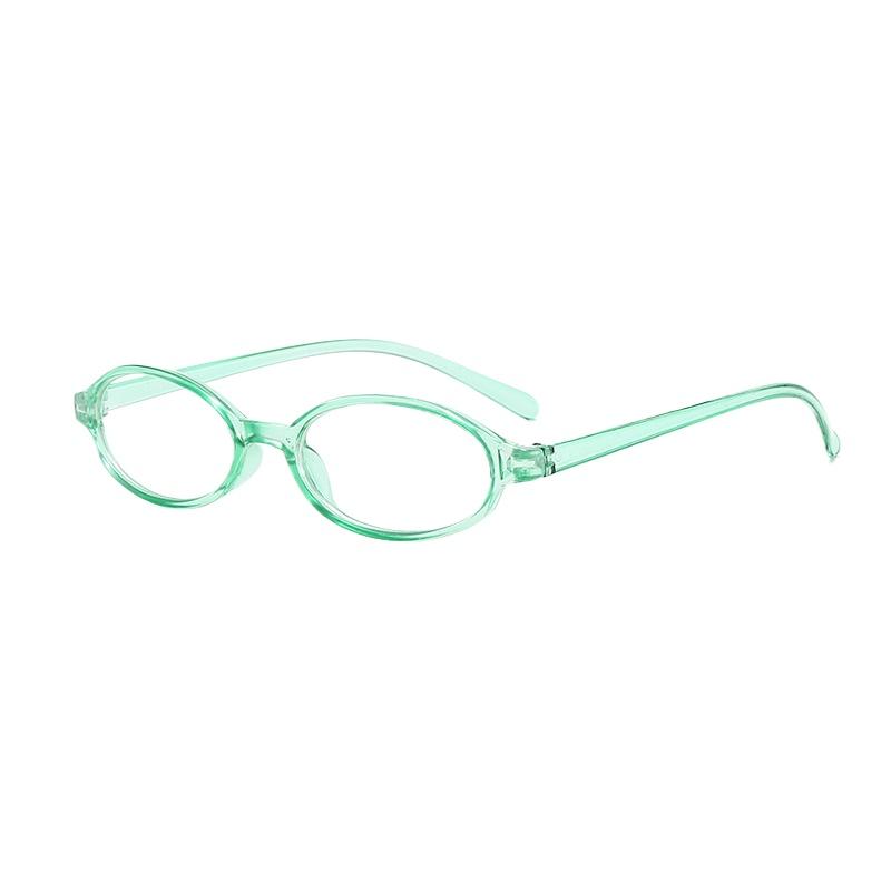New Retro Oval Small Frame Flat Mirror Y2K Women Anti Blue Light Eyeglasses Personalized Fashion Glasses