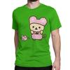 Novelty Rilakkuma Korilakkuma T-Shirts Unisex Wo Unisex Crewneck 100% Cotton T Shirt Short Sleeve Tee Shirt Plus Size Clothing