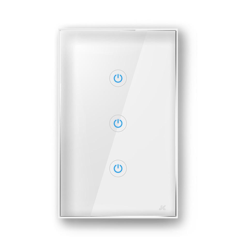 WiFi Doodle Smart Touch Wall Switch, Alexa-Compatible, US Standard, Timer Function, 1/2/3 Gang Options