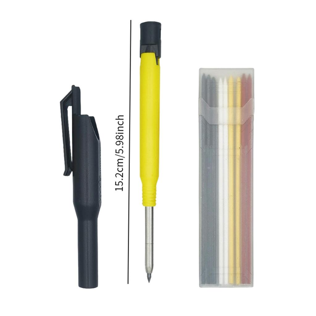 Zimmermannsstift mit Ersatzspitze Langhals-Tieflochmarker zum Bemalen von Glas