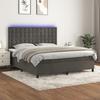 VidaXL Bed Slatted Base with Mattress and LED, Upholstered Bed, Double Bed, Adult Bed for Interior Bedroom, 3136378