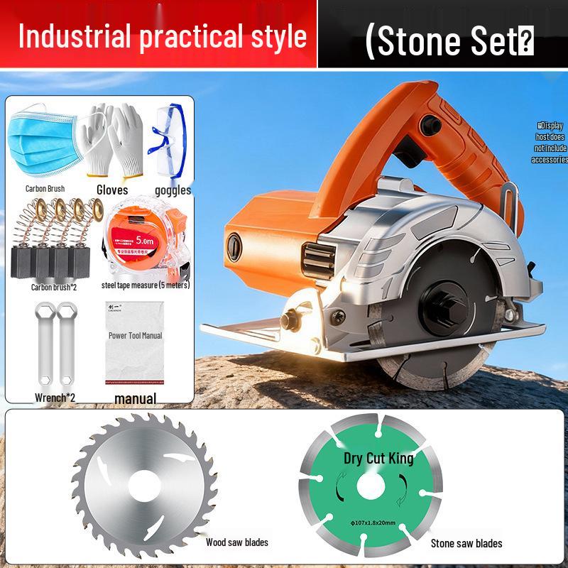 High-Power Multifunctional Handheld Electric Saw for Tile, Stone, Metal, and Woodworking