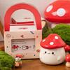 Mushroom Shaped Ceramic Mug Lid Unique Designs Drinking Cup For Women Gift Heat Resistant Home Drinkware