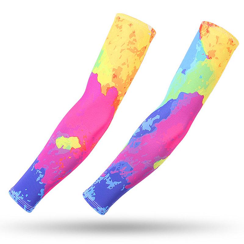 Quick Dry Arm Compression Sleeve Basketball Cycling Arm Warmer Summer Running UV Sun Protection Armguards Sunscreen Cuff Cover