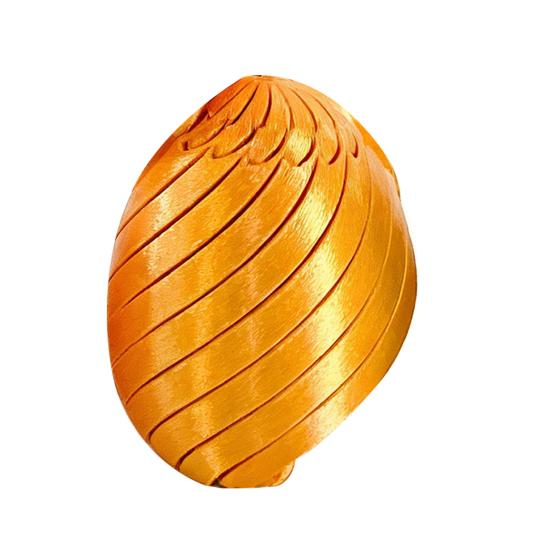 3D Printed Easter Egg Toy Stress Relief Spiral Egg Fidget Toy Twisting Egg