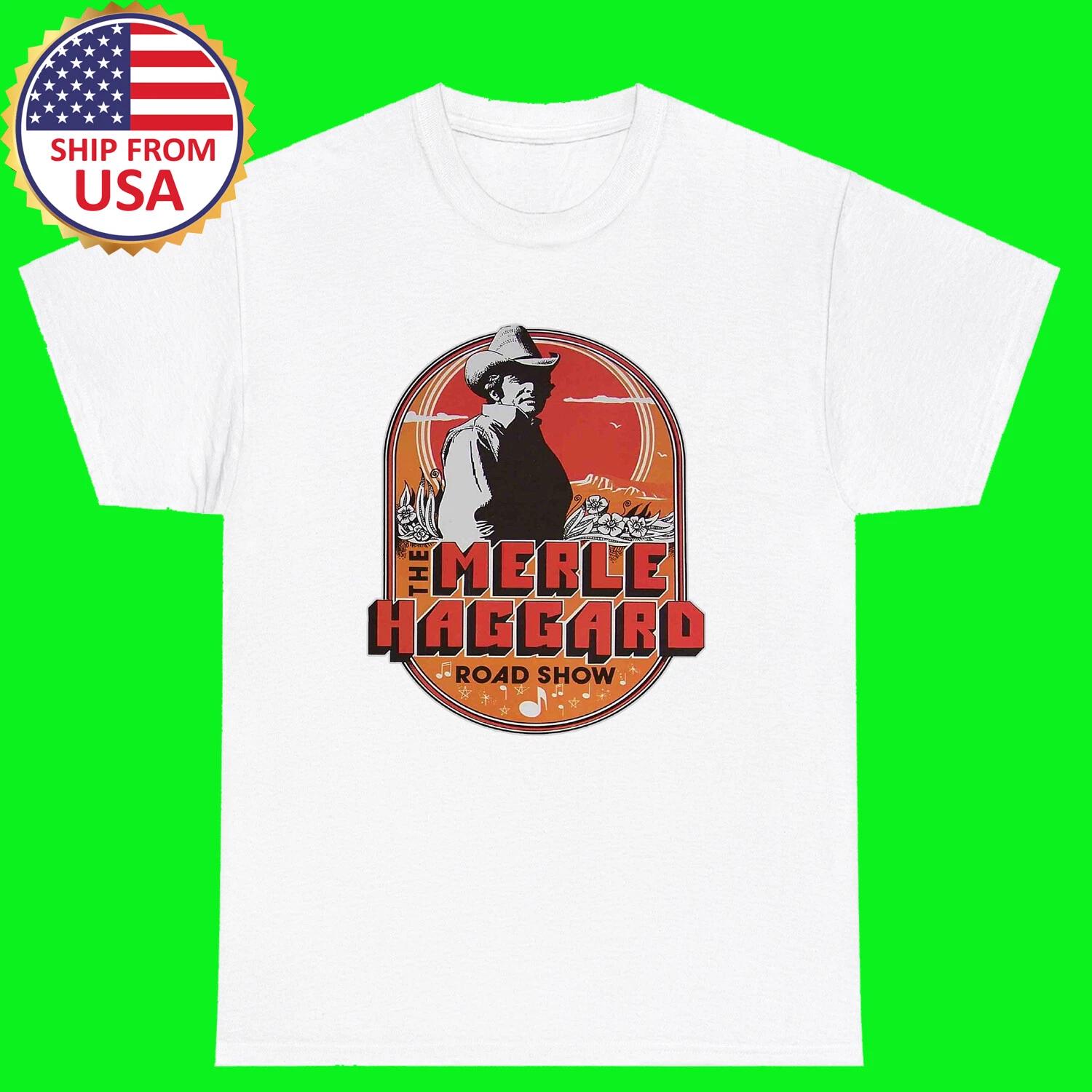 Merle Haggard White T-Shirt Tee Top Unisex L