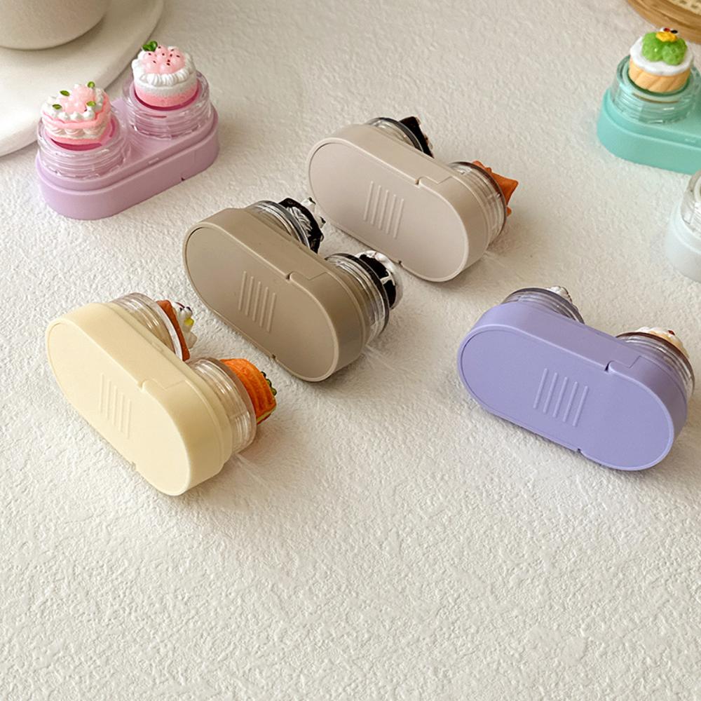 Boîte de Rangement Portable Mignonne Dessin Animé pour Lentilles de Contact Support Voyage Étui Récipient Rangement Accessoires de Voyage