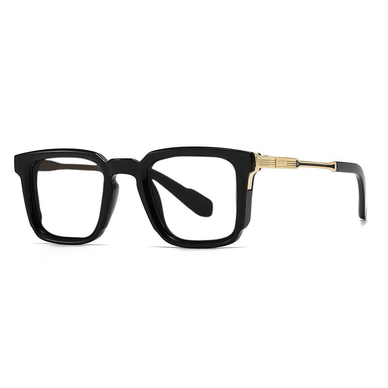 Luxury Men Reading Glasses Vintage Square Metal Frame Diopters Plus Designer UV400 Eyewear Fashion Brand