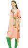 Phagun Angrakha Style Rayon Womens Tunic Kurta Pom-Pom Designer Kurti Top Indian