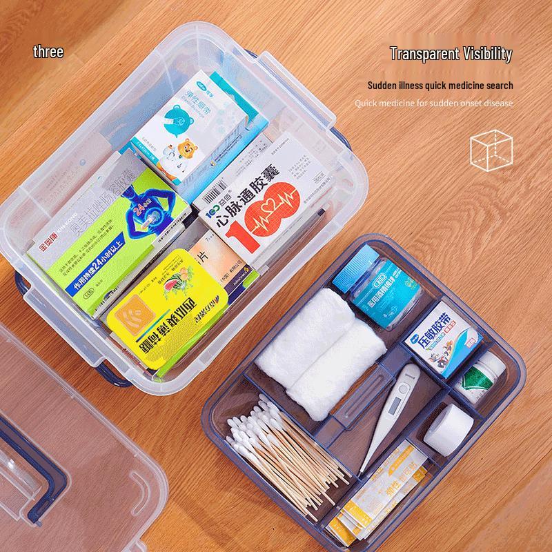 XingYou Home Multi-layer Portable Extra Large Medicine Storage Box