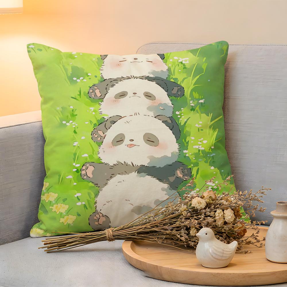 Cushion Cover  Linen  SkinFriendly Soft Decorative Case For Sofa Home Decor Cartoon Drawing Animal Pillow cover