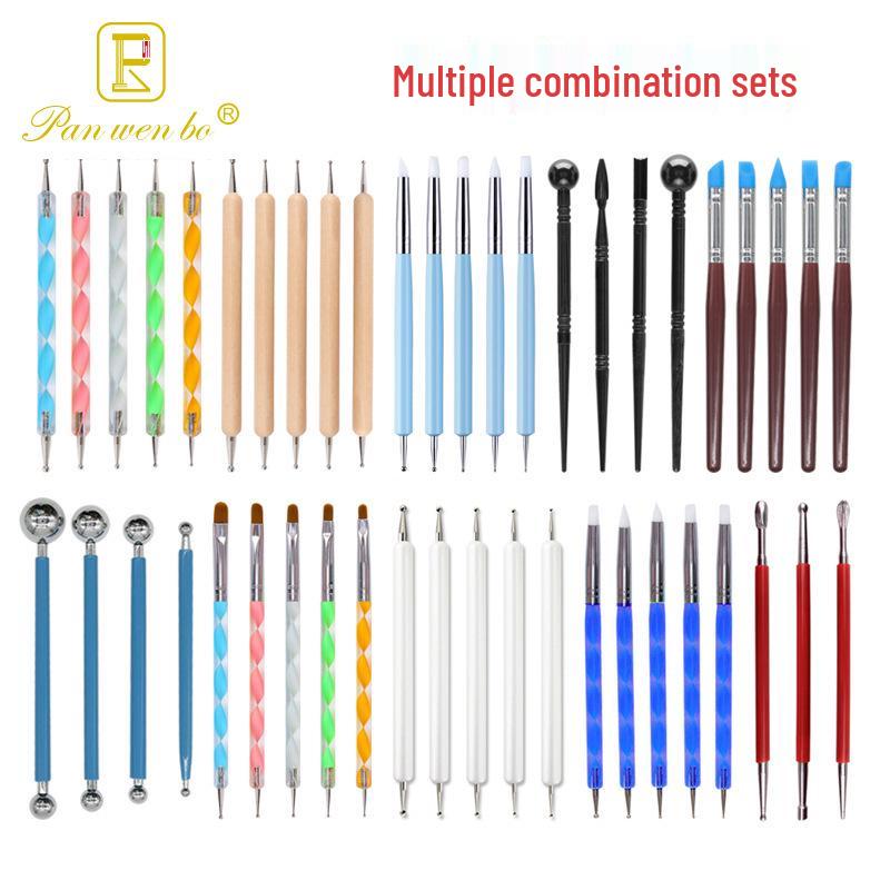 Pottery Carving Tool Set: 10/13/14-Piece Options, Includes Indentation Pens and Knives