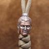Shakyamuni Buddha Head Brass Lanyard Pendants Buddhism Paracord Beads Charms EDC DIY Umbrella Rope Bracelets Accessories Jewelry
