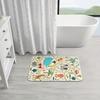 Waschbare weiche Lernspiel-Bodenmatte für den Innenbereich, kleiner Teppich für den Wohnbereich, pflegeleichte bunte Tiermuster, Heimdekorationsmatte