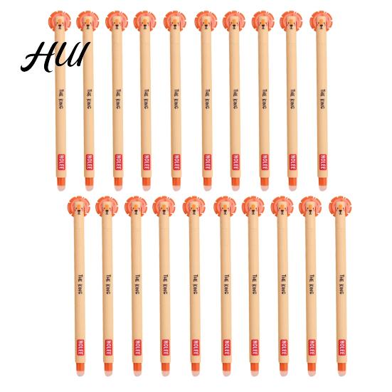 Penne Gel Carine 20 Pezzi Animali Cartoni Animati Cancellabili per Bambini Design a Cappuccio 0.7mm Penna Ricaricabile Scrittura Fluida Cancelleria Facile da Cancellare Divertenti Forniture Scolastiche Studenti